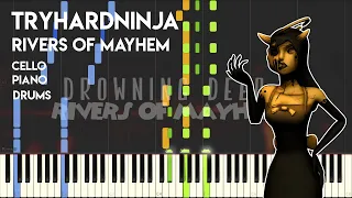 TryHardNinja -  Rivers of Mayhem | Piano + Cello + Drums Cover, free sheet