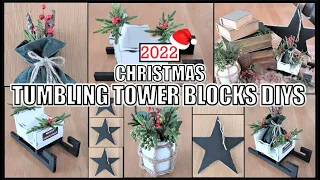 NEW TUMBLING TOWER BLOCKS DIYS II CHRISTMAS SLED II SANTA'S BAG DIY II ALL ABOUT CHRISTMAS ALL YEAR