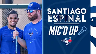 Santiago Espinal Mic'd Up During Blue Jays Spring Training!