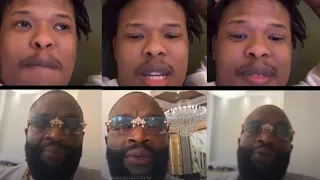 NASTY C Chats To RICK ROSS On An Instagram Live Video