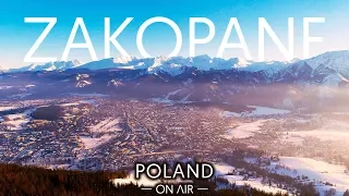 Winter Zakopane from a bird's eye view