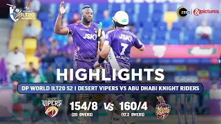 ILT20 S2 | हिंदी - HIGHLIGHTS | Abu Dhabi Knight Riders V/S Desert Vipers - T20 Cricket | 27th Jan