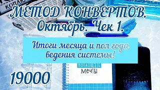 МЕТОД КОНВЕРТОВ. Октябрь. Чек 1. Итоги месяца и пол года ведения системы. Три совета для начинающих.