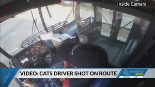 Video shows CATS bus driver shot in neck and shoulder by stray bullet, still no arrests made