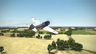 IL-2 BoS Выход из опасного штопора (вид из кабины)