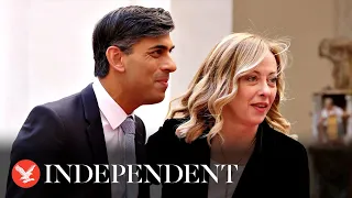 Watch again: Rishi Sunak speaks at Giorgia Meloni's right-wing political festival in Italy