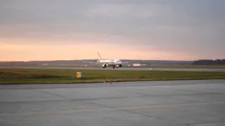 Взлет A320 Alitalia из Кольцово