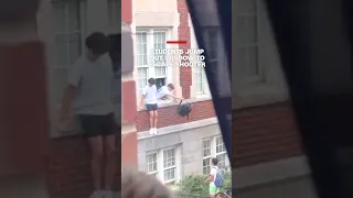 Students jump out window to escape shooter