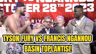 (TÜRKÇE ALTYAZI) TYSON FURY VS FRANCIS NGANNOU BASIN TOPLANTISI!