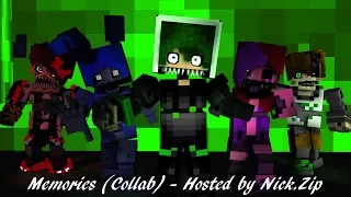 "Memory" | Song by Rockit Gaming | FNAF Joy Of Creation | Minecraft/FNAF Collab Animation