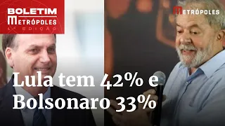 Diferença entre Lula e Bolsonaro cai 9 pontos em MG, aponta Quaest/Genial | Boletim Metrópoles 1º