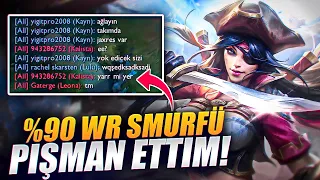 %90WR SMURFLER LAF ATTI PİŞMAN ETTİM!! | 1V5 ATIP OYUNU BİTİRDİM!! | Jaxres