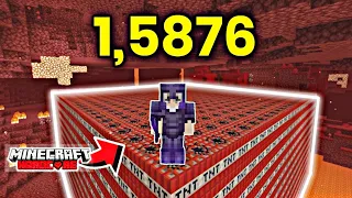 I Blew 10,000 TNT For NETHERITE In Minecraft Hardcore ||