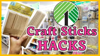 Everyone will be buying CRAFT STICKS after seeing these HACKS! Dollar Tree DIYs 2023 TO DO!