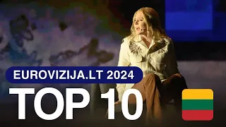 Eurovizija.LT 2024 Final Top 10 | Eurodiena.lt | Lithuania Eurovision 2024