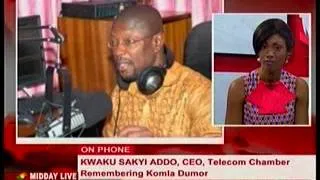 Midday Live - Kwaku Sakyi Addo and others Pay Tribute to Komla Dumor - 20/1/2014