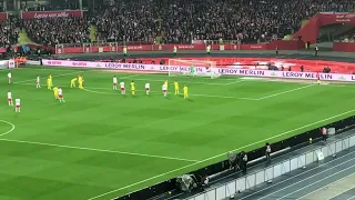 Polska -Szwecja 2:0 29.03.2022 Gol Lewandowskiego z karnego / trybuny