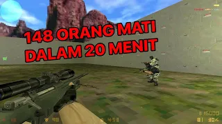 Bunuh 148 Orang Cuma Pakai Sniper Dalam 20 Menit Di Counter Strike 1.6