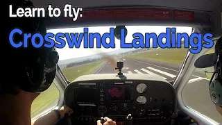 RECREATIONAL PILOT CERTIFICATE:  Flying Lesson #14 Crosswind Landings | Audio