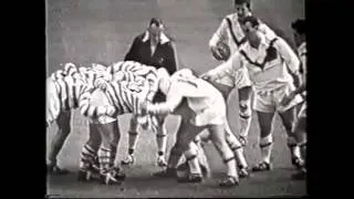 Wakefield Trinity vs Wigan 1963 Challenge Cup Final   1st Half