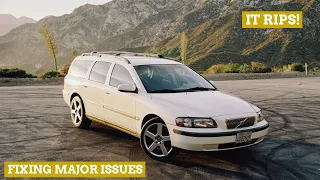 Fixing MAJOR Issues + FIRST DRIVE of the $800 Volvo V70