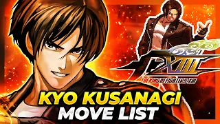 KYO KUSANAGI MOVE LIST - The King of Fighters XIII (KOFXIII)