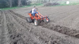 Tuff-bilt Tractor Hilling Potatoes