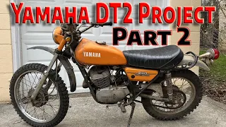 1972 Yamaha DT2 Part 2: tear down for fuel system cleaning and paint