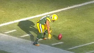 Packers Kick Returners Fielding The Ball Out Of Bounds [Re-upload For Quality]