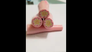 Polymer Clay Double Flower Petal Cane