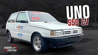 UNO Turbo 550cv de RUA e de PISTA!