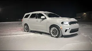 2021 Dodge Durango R/T Tow N' Go Package: How's it do in the Snow? (POV Driving and Sliding!! )