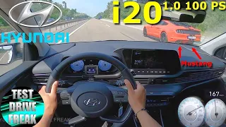 2021 Hyundai i20 1.0 T-GDI 48V-Hybrid 100 PS TOP SPEED AUTOBAHN DRIVE POV