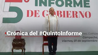 #QuintoInforme | AMLO destacó el avance las obras prioritarias y la economía del país