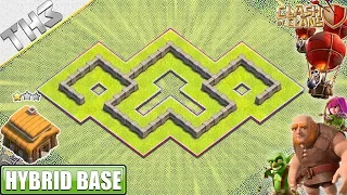 New Town Hall 3 (TH3) Base with Town Hall inside the wall - Clash of Clans