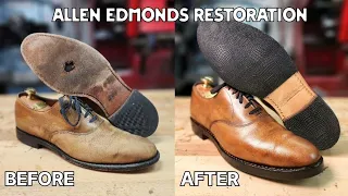 ASMR Shoe Restoration: Relaxing Allen Edmonds Shoe Makeover