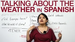 Learn Spanish: Talking about the weather