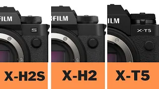 FUJIFILM X-T5 vs X-H2 vs X-H2S - Which one is right for you?