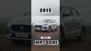 Swift dzire car (2000~2022) old to new model car #shorts