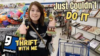 Just Couldn't DO IT | Goodwill Thrift With Me | Reselling