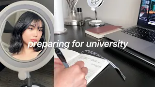Mentally preparing for university 🥲🌧 (a relaxing weekend vlog)