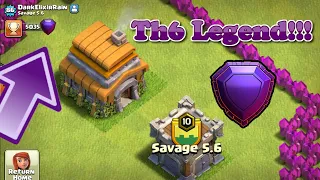 II Highest TH6 To Hit Legend League (COC History!!!) & Visit To Savage 5.6 II Barch Attacks I 2020