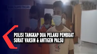 Polisi Tangkap Dua Pelaku Pembuat Surat Vaksin & Antigen Palsu