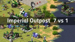 Red Alert 2 | Imperial Outpost | (7 vs 1 + Superweapons)