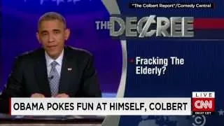 Obama takes over 'The Colbert Report'