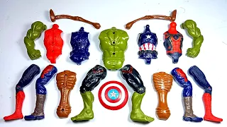 Merakit Mainan Avengers ~ Spider-Man vs Hulk Smash vs Sirenhead vs Captain America