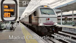 viaje en el InterCity 190 Madrid Chamartín - Badajoz