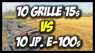 ► World of Tanks: 10 Grille 15s vs 10 JagdPanzer E-100s - BOOM! - Face Off #13