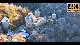 Castle of Reinhardstein (Malmedy - Belgium) - Drone footage Ultra HD 4K