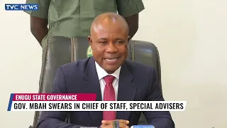 Governor Mbah Swears In Chief Of Staff, Special Advisers